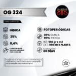 OG 324 Fem (Fotoperiódica) - Silver River Seeds x5 - Imagen 2