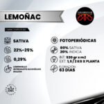 Lemoñac  Fem (Fotoperiódica) - Silver River Seeds x5 - Imagen 2