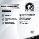 Black Domina Fem (Fotoperiódica) - Sensi Seeds x3 - Imagen 2