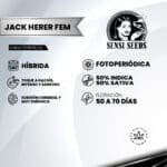 Jack Herer® Fem (Fotoperiódica) - Sensi Seeds x3 - Imagen 2