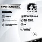 Super Skunk Fem (Fotoperiódica) - Sensi Seeds x3 - Imagen 2