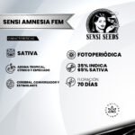 Sensi Amnesia Fem (Fotoperiódica) - Sensi Seeds x3 - Imagen 2
