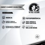 Sweet Cherry Kush Fem (Fotoperiódica) - Sensi Seeds x3 - Imagen 2